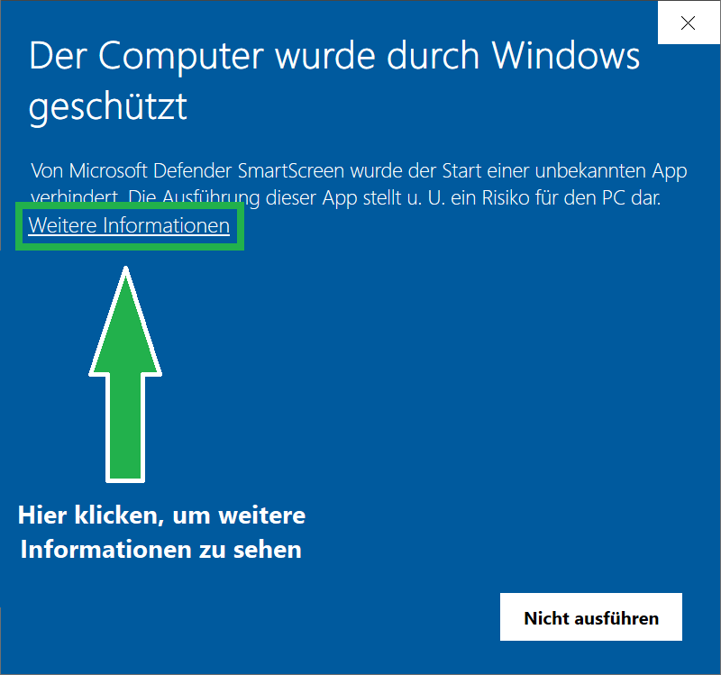 SmartScreen Anzeige 1