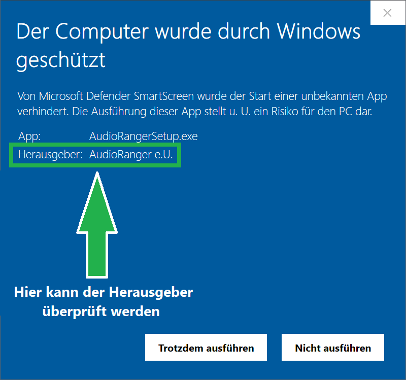 SmartScreen Anzeige 2