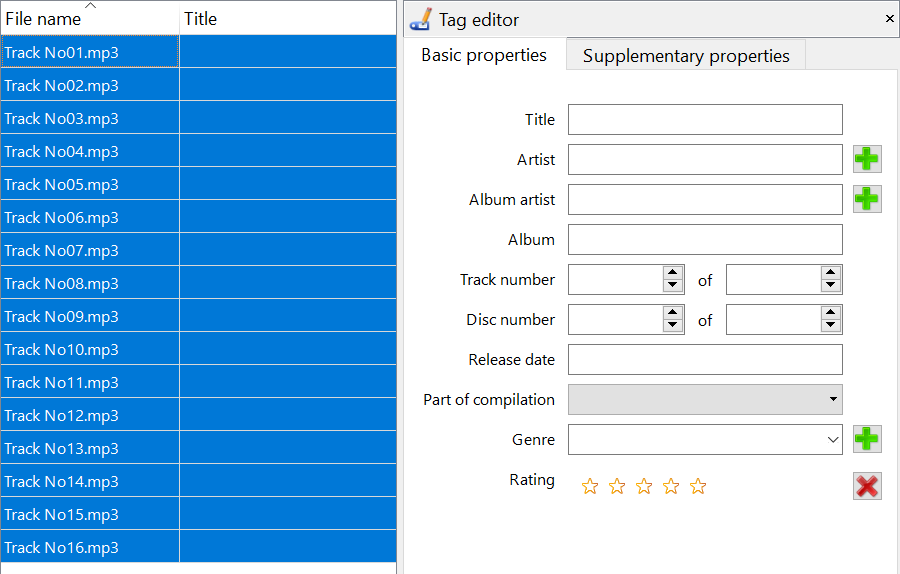 Step 1: Select the audio files you want to fix.