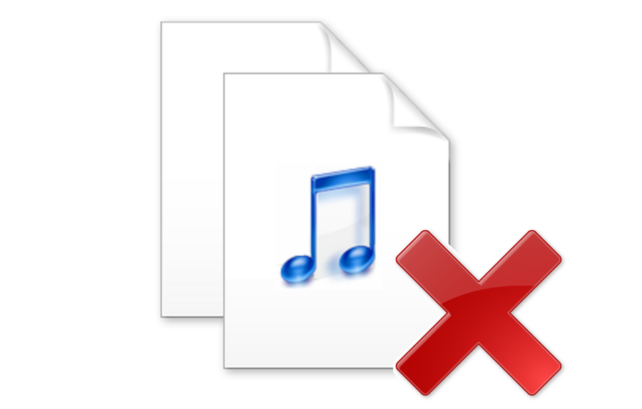 Remove duplicate audio files.